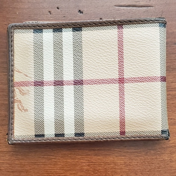 Burberry Men's Bifold Tan Check Wallet - Picture 2 of 7
